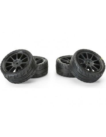 Pro-Line Wheel 1/14 Vector Tire MTD 12mm Black Mach 10 Wheel (4): Typhon Grom