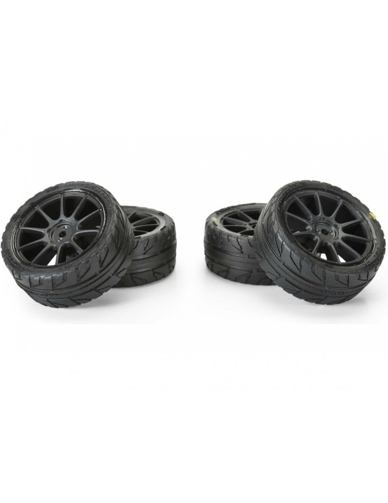 Pro-Line Wheel 1/14 Vector Tire MTD 12mm Black Mach 10 Wheel (4): Typhon Grom