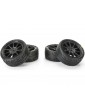 Pro-Line Wheel 1/14 Vector Tire MTD 12mm Black Mach 10 Wheel (4): Typhon Grom