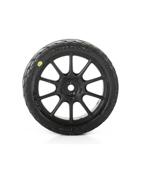 Pro-Line Wheel 1/14 Vector Tire MTD 12mm Black Mach 10 Wheel (4): Typhon Grom