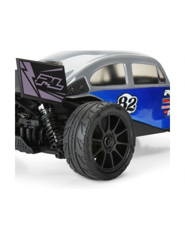 Pro-Line Wheel 1/14 Vector Tire MTD 12mm Black Mach 10 Wheel (4): Typhon Grom