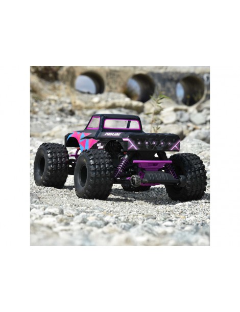 Pro-Line Wheel 2.6" Dirt Hawg 2.0 F/R MT Tires Mounted (2): Arrma Quake, Gorgon