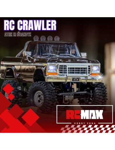 Pasivažinėjimas RC Crawler modeliu – mini RC crawler trasa (60 min.)