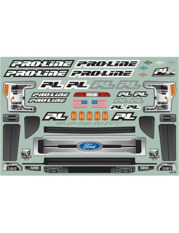 RC modelio kėbulas Ford F-250 Super Duty 1/10 12.3WB Pro-Line – CyborgShop