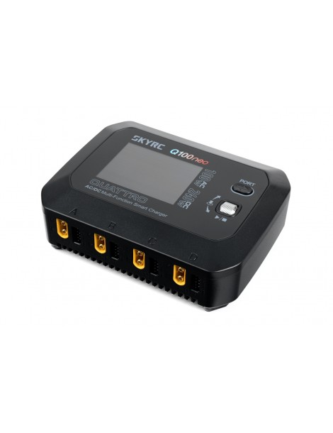 RC akumuliatorių įkroviklis Q100neo AC DC 4x60W SkyRC – CyborgShop