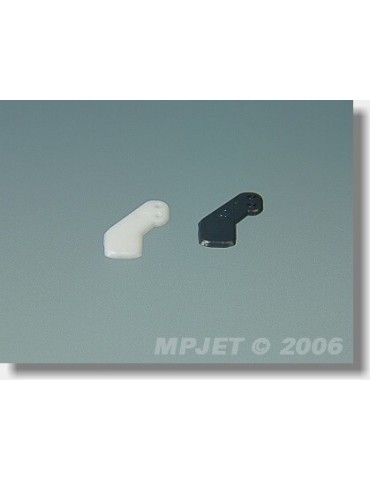 2220W Micro control horn type 1, hole dia.1.0mm White 2 pcs