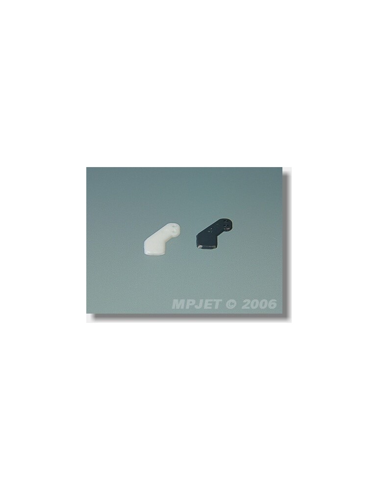 2220W Micro control horn type 1, hole dia.1.0mm White 2 pcs