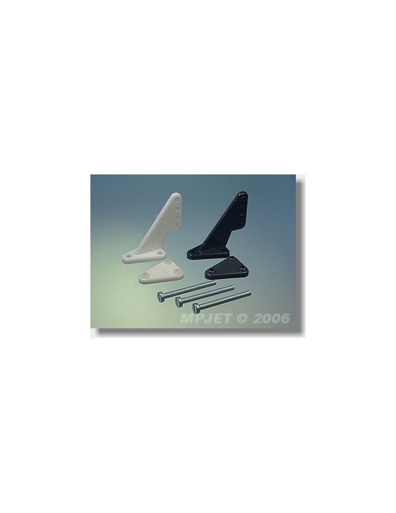 2220 Large control horn, hole 2.5mm dia, black