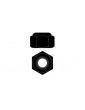 Team Corally - Steel Nylstop Nut M2 - Black Coated - 10 pcs