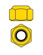 Team Corally - Aluminium Nylstop Nut - M2 - Gold - 10 pcs