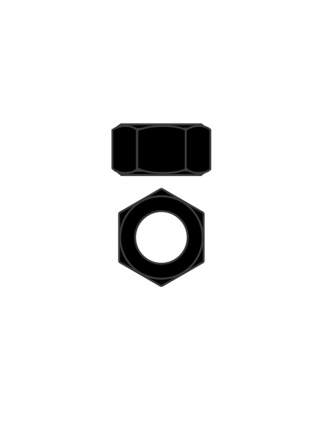 Steel Nut - M2 - Black - 10 pcs