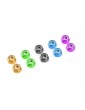 Team Corally - Aluminium Nylstop Nut - M4 - Purple - 10 pcs