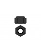 Team Corally - Aluminium Nylstop Nut - M4 - Gun Metal - 10 pcs