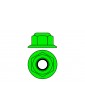 Team Corally - Aluminium Nylstop Nut - M5 - Flanged - Green - 10 pcs