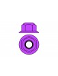 Team Corally - Aluminium Nylstop Nut - M5 - Flanged - Purple - 10 pcs
