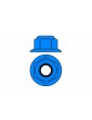 Team Corally - Aluminium Nylstop Nut - M5 - Flanged - Blue - 10 pcs