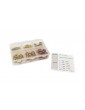 WASHER AND NUT BOX SET GOLD ANODIZED (60PCS).