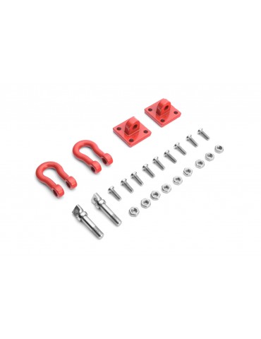 1/10 Metal Trailer Hook with Mounting Bracket for RC Crawler