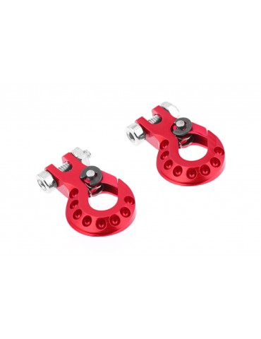 1/10 CNC Aluminum Tow Hook Red for RC Crawler