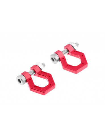 1/10 CNC Aluminum Tow Hook Red for RC Crawler