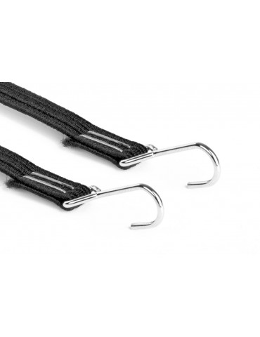 1/10 RC Crawler Tow Rope with Hook Black 2pcs