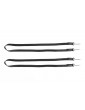 1/10 RC Crawler Tow Rope with Hook Black 2pcs