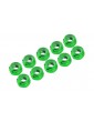 M4/4mm Alu Nylon Lock Nuts Green, 10 Pcs.