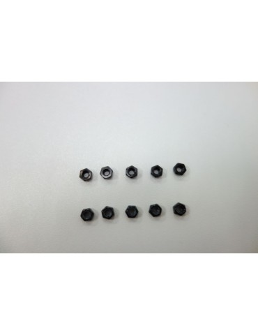 SWORKz Self Locking Nut M3 black (10)
