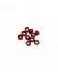 M3 Alu Nylon Lock Nuts Red, 10 Pcs.