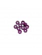 M4/4mm Alu Nylon Lock Nuts Purple, 10 Pcs.