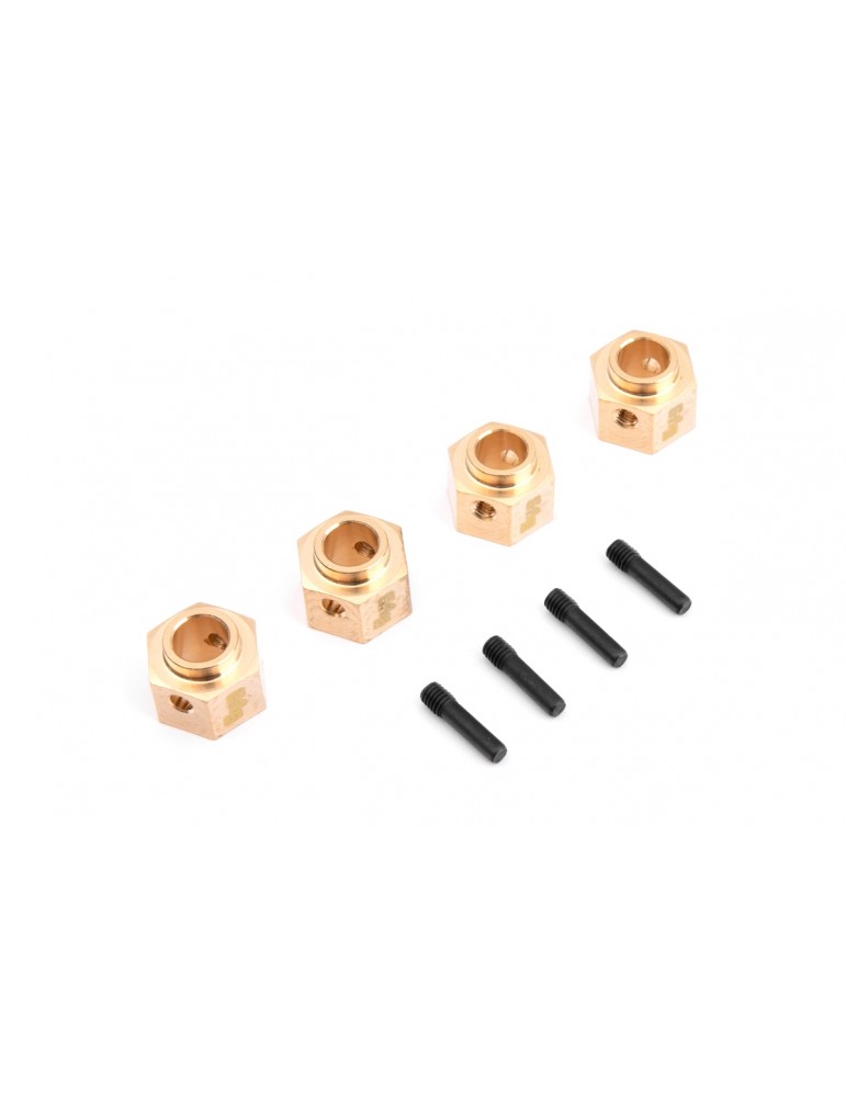 RC modelio 12 mm žalvariniai ratų šešiakampiai 8 mm offset TRX-4 – CyborgShop