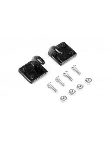 1/10 RC Rock Crawler Accessories Bolt-on Hooks / off Centre Black
