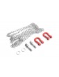 1/10 RC Rock Crawler Accessory 96cm Long Chain with Buckle Red
