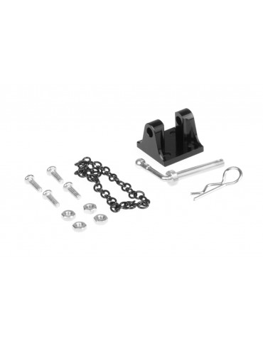 Adjustable Drop Hitch Black For 1:10 RC CAR