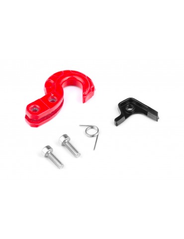 1/10 RC Rock Crawler Scale Spring Loaded Metal Hook Red