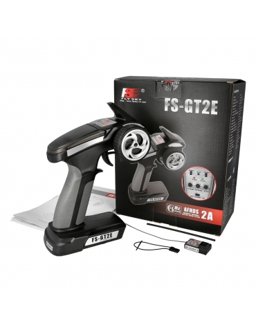 RC valdymo pultas FlySky FS-GT2E su FS-A3 imtuvu – CyborgShop