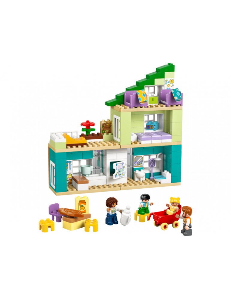 LEGO DUPLO - 3 in 1 Modern Family House with Figures