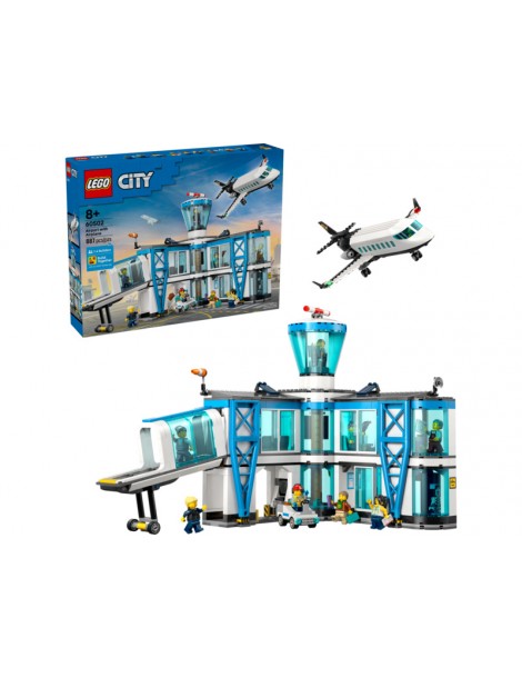 LEGO City oro uostas su lėktuvu vaikams 887 dalys LEGO – CyborgShop