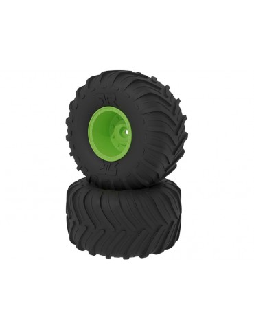 Arrma dBoots Chevron MT Tire Set, Glued, Green