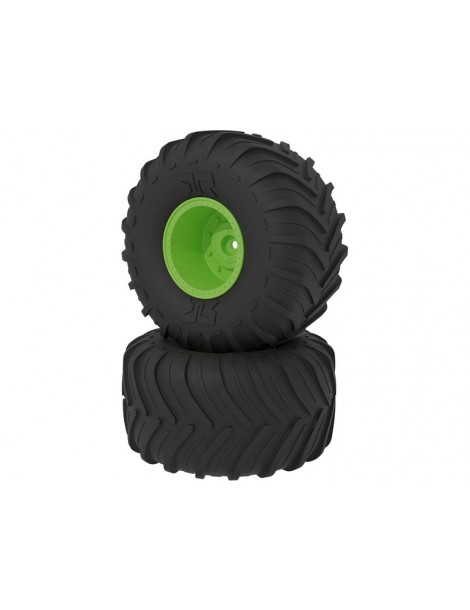 Arrma dBoots Chevron MT Tire Set, Glued, Green