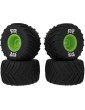 Arrma dBoots Chevron MT Tire Set Glued (Green) (2 Pairs) - GROM