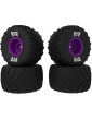 Arrma dBoots Chevron MT Tire Set Glued (Purple) (2 Pairs) - GROM