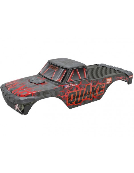 Arrma Quake Painted Decaled Trimmed Body Set, Red