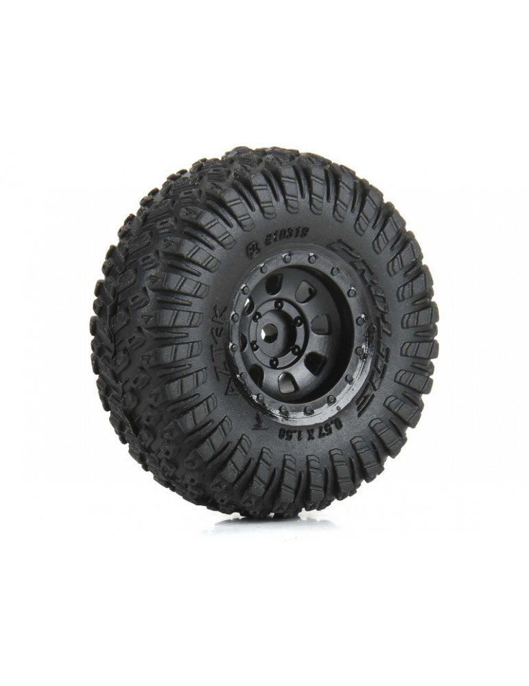 Pro-Line 1/30 Aztek Front/Rear Mounted Black Clobber (4) for Axial SCX30
