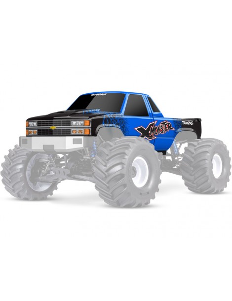 Traxxas Body, X-Monster Chevrolet GMT400 CK (blue) (fits X-Monster)