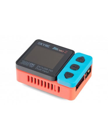 Įkroviklis RC B6 neo 2 300W raudonos ir mėlynos spalvos – SKY RC – CyborgShop