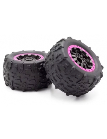 Complete wheels PINK (x2)