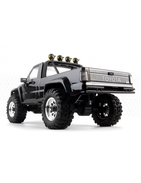 RC modelis Venture18 Flux 1985 Toyota Hilux SR5 1:18 juodos spalvos HPI – CyborgShop