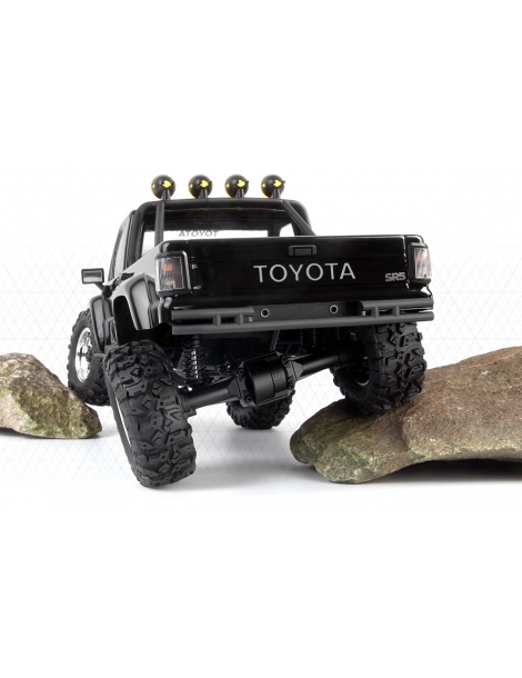 RC modelis Venture18 Flux 1985 Toyota Hilux SR5 1:18 juodos spalvos HPI – CyborgShop