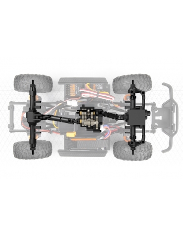 RC modelis Venture18 Flux 1985 Toyota Hilux SR5 1:18 juodos spalvos HPI – CyborgShop
